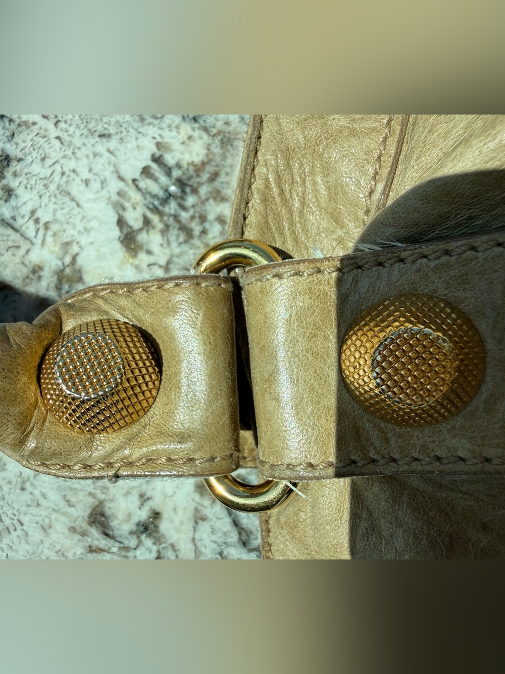 Balenciaga City Bag in Beige with Gold Tone Hardware Pre-2011 - Picture 10 of 15